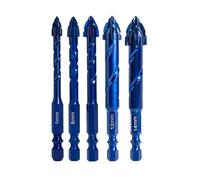 Katnetoly Punta Eccentrica Ad Alta Durezza per Foratura di Precisione 6/8/10/12/14 mm, per Piastrelle di Vetro, Ceramica, Perforazione, Taglio di Lastre di