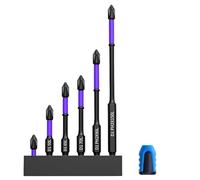 Katnetoly Punta Magnetica Anti-Shock Antiscivolo per Trapano Magnetico Ad Alta Durezza e Forte, Punte Magnetiche Super Resistenti, (1 Set)