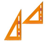 Katnetoly Quadrato per Trave 2 In 1, Righello Triangolare di Posizionamento Innovativo Strumento Quadrato per Trave Regolabile, Goniometro per Righello Triangolare 2 Pezzi