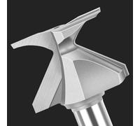 Katnetoly R18/R30 Punta da 1/2 Pollice per Lavorazione del Legno Punta per Fresa A Doppio Flauto Fresa per Utensili Manuali In Legno D