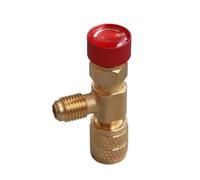 Katnetoly R22 R410 Valvola AC Giunto di Riempimento da 1/4 di Pollice Valvola del Refrigerante A/C Riparazione 'Aria Condizionata e Adattatore di Sicurezza per Durevole Facile da Usare A