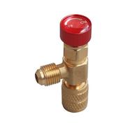 Katnetoly R410 Valvola CA Giunto di Riempimento da 1/4 di Pollice Valvola del Refrigerante A/C Riparazione 'Aria Condizionata e Adattatore di Sicurezza per Durevole Facile Installazione C