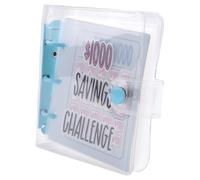 Katnetoly Raccoglitore per Sfide di Risparmio da 1000, Raccoglitore per Sfide di Risparmio, Libro con Buste per Sfide di Risparmio, Buste per Sfide di Risparmio Durevole Facile da Installare Facile da