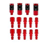 Katnetoly Raccordi per Tubi 'Aria da 14 Pezzi, Kit Presa D'Aria di Tipo Industriale Accoppiatore Aria, Dimensioni Filettatura 1/4 di Pollice, Accessori per Compressore D'Aria