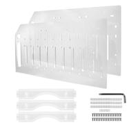 Katnetoly Rack per Disco Rigido A 10 Strati Acrilici Trasparenti per Dischi Rigidi Meccanici Desktop da 3,5 Pollici