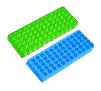 Katnetoly Rack per Provette da Centrifuga In Plastica A Doppia Faccia da 4 Pezzi con 60 Fori, Ripiano per Provette EP da 0,5ML1,5ML/2ML Facile da Installare Facile da Usare