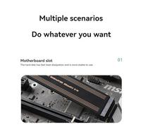 Katnetoly Raffreddatore Dissipatore di in Rame e Grafene per SSD SSD Heatsink Sheet per Laptop PC M2 NGFF SSD