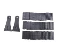 Katnetoly Raschietto A In 2 Pezzi con 100 Lame In Plastica A Bordo Singolo, Strumento Raschietto Extra Grande In Plastica Nera per Rimuovere Macchie di