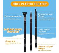 Katnetoly Raschietto nel Plastica da 9 Pezzi Raschietto nel Plastica AntiGraffio Raschietto Un Forma di Penna per Raschietto Raschietto per Etichette Multiuso