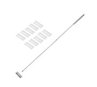 Katnetoly Raschietto per Alghe con 10 Lame per Acquari, Acciaio Inossidabile da 25,6 Pollici per La Pulizia di Acquari In Vetro