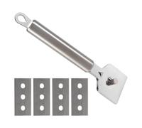 Katnetoly Raschietto per La Pulizia del Bruciatore del Fornello del Forno nel Vetroceramica Raschietto Adatto per Raschietto un Induzione, nel Ceramica e per Stufe Semplici