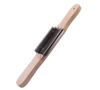 Katnetoly Rastrello per Lucidatura da 15 Pollici per Pulizia di Composti, Rimozione di Composti Residui e Metallo, Manico nel Legno per Lucidatura nel Acciaio del Rastrello