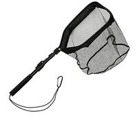 Katnetoly Rete da Pesca Retrattile Telescopica Pieghevole Guadino Pieghevole Guadino da Pesca Nero