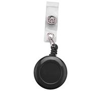 Katnetoly retrattile Yo Yo PULL CHAIN cintura ID della clip del supporto di carta Ski Pass - Nero