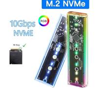 Katnetoly RGB M2 NVME SSD Caso RGB M.2 NVME SSD Enclosure 10GBPS M.2 A RECCHIO DRISCO di TIPE-C per M THIE M&B Key SSD