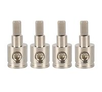 Katnetoly Riduttore di Ingresso Amplificatore da 0 a 4 Gauge Riduttore di Filo Power/Ground GA Adattatori in Nichelato 4 Pezzi