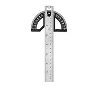 Katnetoly Righello Angolare In Acciaio Inossidabile con Cercatore di Angolo Goniometro con Angolo Regolabile Quadrato da 8 Pollici, Righello per La Lavorazione del Legno da 8 Pollici