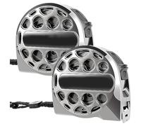 Katnetoly Righello Metrico Retrattile Anticorrosione In Acciaio Inossidabile da 2 Pezzi 5M/16FT, Scala Bifacciale Resistente All'Usura, Facile Installazione