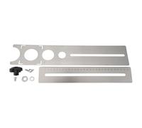 Katnetoly Righello per Localizzatore di Fori per Piastrelle nel Ceramica Multifunzionale nel Acciaio Inossidabile Strumenti di Misura un Mano Regolabile un 360 Gradi