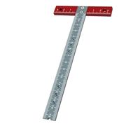 Katnetoly Righello Squadrato per Lavorazione del Legno In Lega di Alluminio Strumento per Disegno Artigianale In Legno con Scala