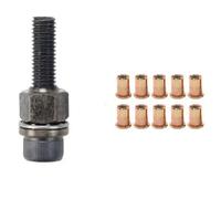 Katnetoly Rivettatrice Manuale per Rivetti, e, Adattatore per Targhe In Metallo, Installazione Semplice, 11 Pezzi M10