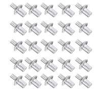 Katnetoly Rivetti con Nucleo In Alluminio con Testa 200 Pezzi, Rivetto In Alluminio Ad Espansione di Tipo A Percussione, Rivetti Ciechi con Azionamento A A Testa Semitonda