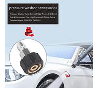 Katnetoly Rondella di Pressione Twist Connect M22 14mm X 3/8 Pollici Tappo A Sgancio Rapido B Ad Alta Pressione Raccordo Rapido Nipplo, 5000 PSI, TWIS281