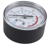 Katnetoly Round Manometro 'Aria Del Comparatore Del Quadrante Del Diametro Di 13Mm 1 / 4Bsp Da 0-180 Psi, Nero