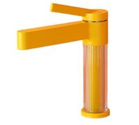 Katnetoly Rubinetto per Lavabo da Bagno A Foro Singolo con Maniglia In, Rubinetto per da Cucina con Corpo In Acrilico, Montaggio su Piano per Mobile da Bagno.