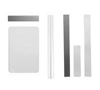 Katnetoly Rullo di Argilla Acrilica da 6 Pezzi Foglio di Acrilico Trasparente A Forma di Rettangolo Scheda di Supporto Flessibile in Argilla Polimerica in Carbonio