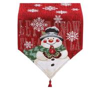 Katnetoly Runner da Tavolo con Pupazzo di Neve Invernale Runner da Tavolo con Pupazzo di Neve per la Cucina, la Sala da Pranzo, Decorazioni Natalizie per la Decorazione della Tavola per Feste in Casa