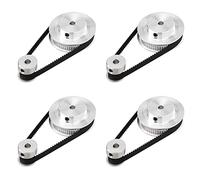 Katnetoly Ruota Sincrona 4PS 20 e 60 Denti Puleggia Dentata nel Alluminio con Foro da 5 Mm