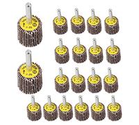 Katnetoly Ruota un Pattina Montata nel Confezione da 20 Ruote un Pattina Abrasiva nel Ossido di Alluminio un Grana 80 per Trapano - Utensile Abrasivo Abrasivo