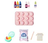 Katnetoly Sapone Fatto A Mano DIY Sapone Sapone Vegetale Materiali per Fabbricazione Sapone Set di Giocattoli per Ragazze Regalo di Compleanno Kit per La Fabbricazione di Sapone