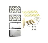 Katnetoly Scatola Batteria Saldatura DIY con Supporto Batteria per Kit di Stoccaggio Energetico da 12V 24V 48V, Supporto per 18650-8 Ad Alta Corrente.