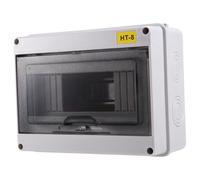 Katnetoly Scatola di Protezione per di Interruttori Automatici IP65 In ABS per Elettronica di Potenza, Contenitore Adatto A Rotaie DIN per Interruttori Automatici HT-8 Vie.