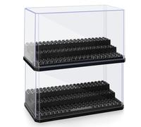 Katnetoly Scatola Espositiva per Mini Figure, Scatola Espositiva Impilabile Antipolvere per Giocattoli Action Figure