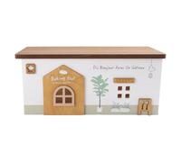 Katnetoly Scatola per La Gestione Dei Cavi, Organizer per Prolunghe In Legno, Scatola per Prese Multiple Fatta A Mano per TV, per Computer, Hub USB