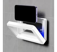 Katnetoly Scatola Porta Telefono A Parete Impermeabile per Casa, Box Doccia Sigillato per Smartphone, Bianco