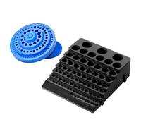 Katnetoly Scatola Portaoggetti con 85 Fori per Utensili, Mandrino per Trapano da Banco, Fori per Utensili, Portautensili per Cacciavite, per Testa di Trapano, Nero