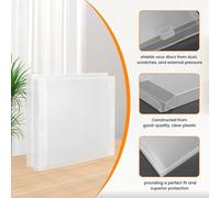 Katnetoly Scatola Trasparente per Visualizzazione CD, Protettiva per Scheda CD Musicale Singola, Protettiva per Album, Copertura Antipolvere C