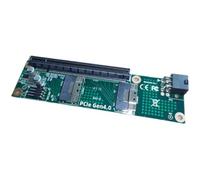Katnetoly Scheda di Conversione PCle 4.0 SFF-8654, Convertitore PCIe 4.0 A SFF-8654, Scheda Adattatore SFF-8654 A PCIe 4.0 X16