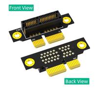 Katnetoly Scheda Riser PCI-e 1X 3.0 da 90 Gradi Inversa -Femmina per Server 1U (Direzione di Installazione Verso La CPU)