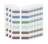 Katnetoly Schede Indice Adesive Schede Indicatori di Pagina Schede Pagine Scrivibili da 1,8 X 1,1 Pollici Trasparenti per File Notebook