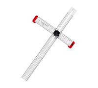 Katnetoly Scribe Drawing Righello di Posizionamento per Foratura Angolare Ad Alta Precisione Righello Angolare Combinato Righello A Forma di T Strumenti per la Lavorazione del Legno