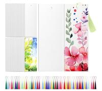 Katnetoly Segnalibri In Bianco di Carta Ad per le Aule Fai -da -Te e Tag per Regali