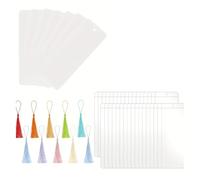 Katnetoly Segnalibri Rotondi del Rettangolo Trasparente per Fai -da -Te Tag Regalo Tag di Tag Tag Acrilici Allevamenti di Segnalibri Acrilici