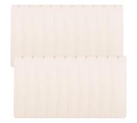 Katnetoly Segnalibro in Legno DIY 100 Pezzi Segnalibri Vuoti con Corde Segnalibri in Legno Rettangolo Sottile Etichetta Appesa