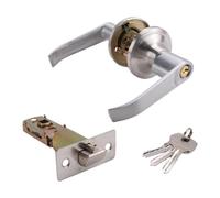 Katnetoly Serratura con Maniglia per Porta, Porte Anteriori Scorrevoli, Serrature con Chiave, Per Uso Domestico, Per Camera da Letto, Soggiorno, Interni Domestici