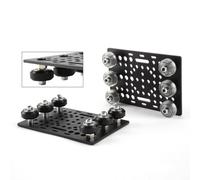 Katnetoly Set A Portale con Scanalatura A V Piastra A Portale da 20-80 mm con Ruote per Profili in Alluminio con Scanalatura A V Router CNC e Stampante 3D Parte A